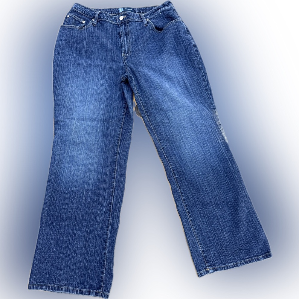 Avenue Blues Wide Leg Blue Jeans